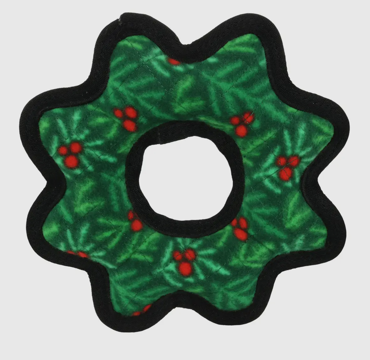 Tuffy Holiday Medium Gear Ring Wreath, Durable Dog Toy