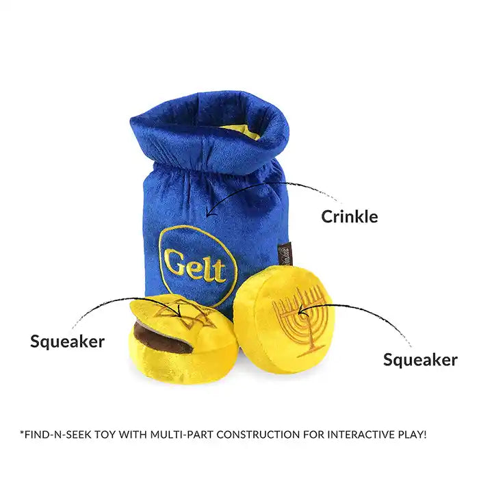 Paw-Nukkah Gelt Dog Toy