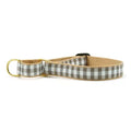 Gray Buffalo Check Martingale Dog Collar