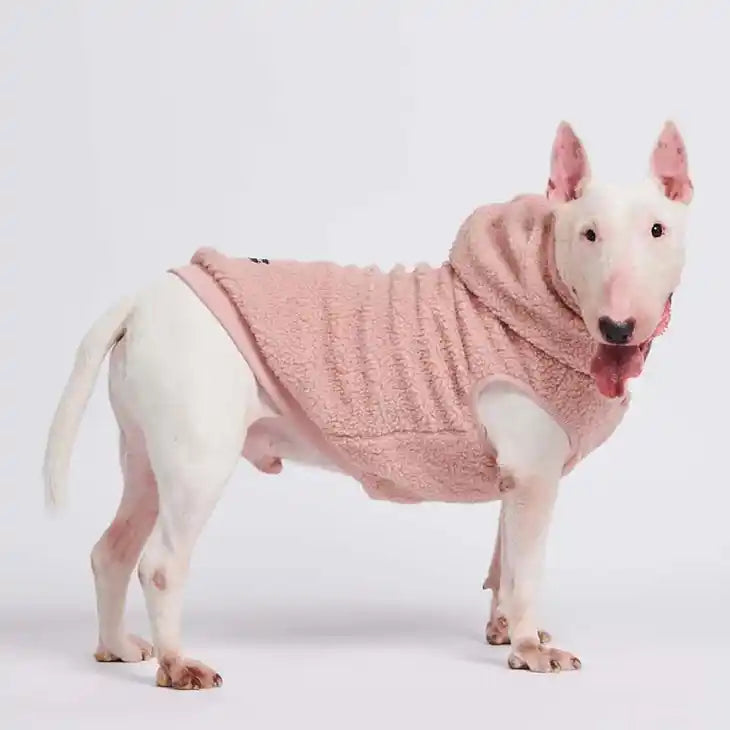 Teddy Sherpa Dog Jacket - Blush