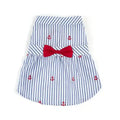 Navy Stripe Anchor Dog Dress