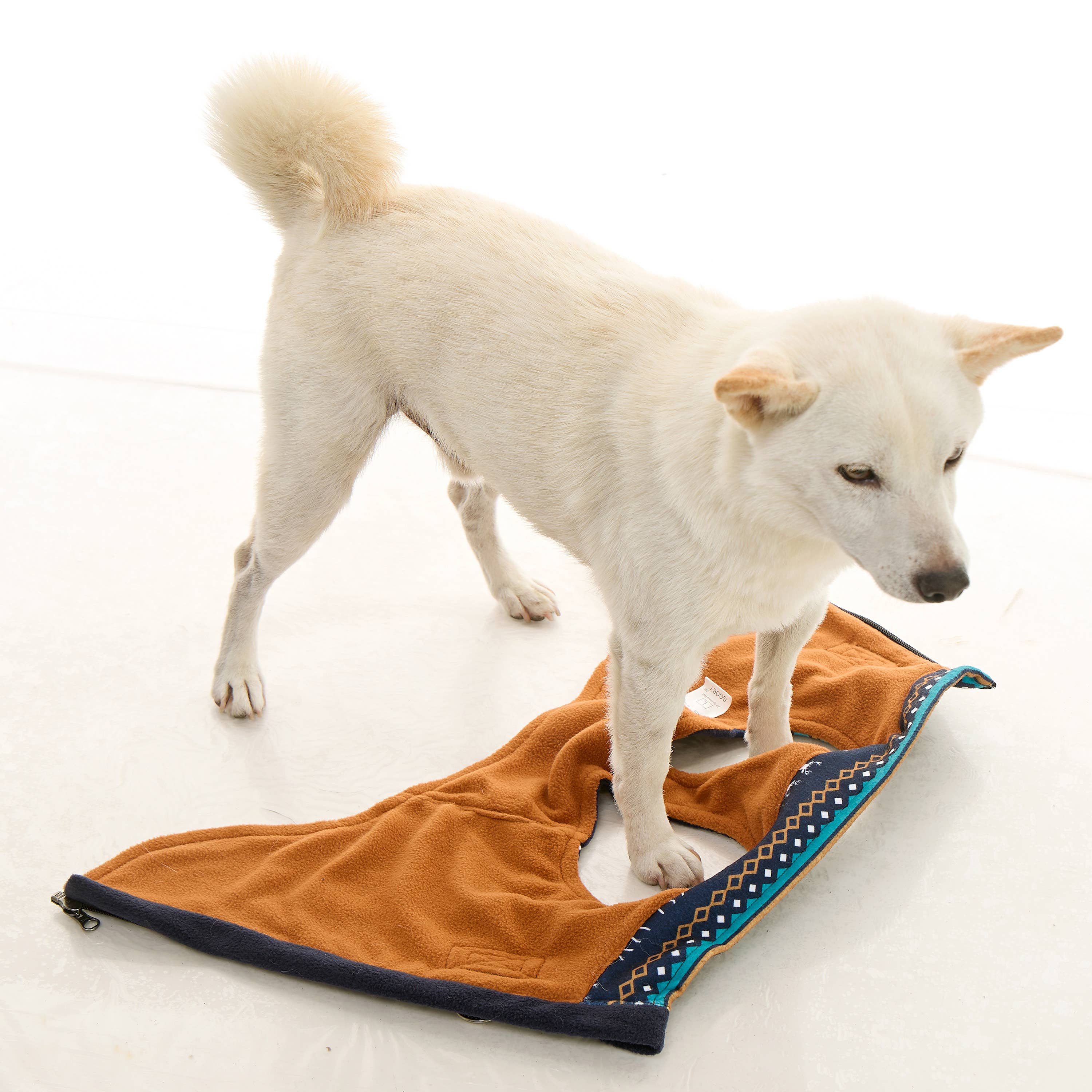 Zip Up Fleece Deer Blue