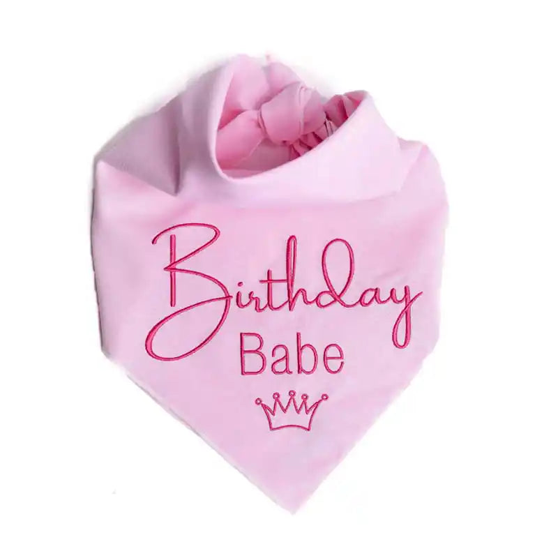 Birthday Babe Dog Bandana