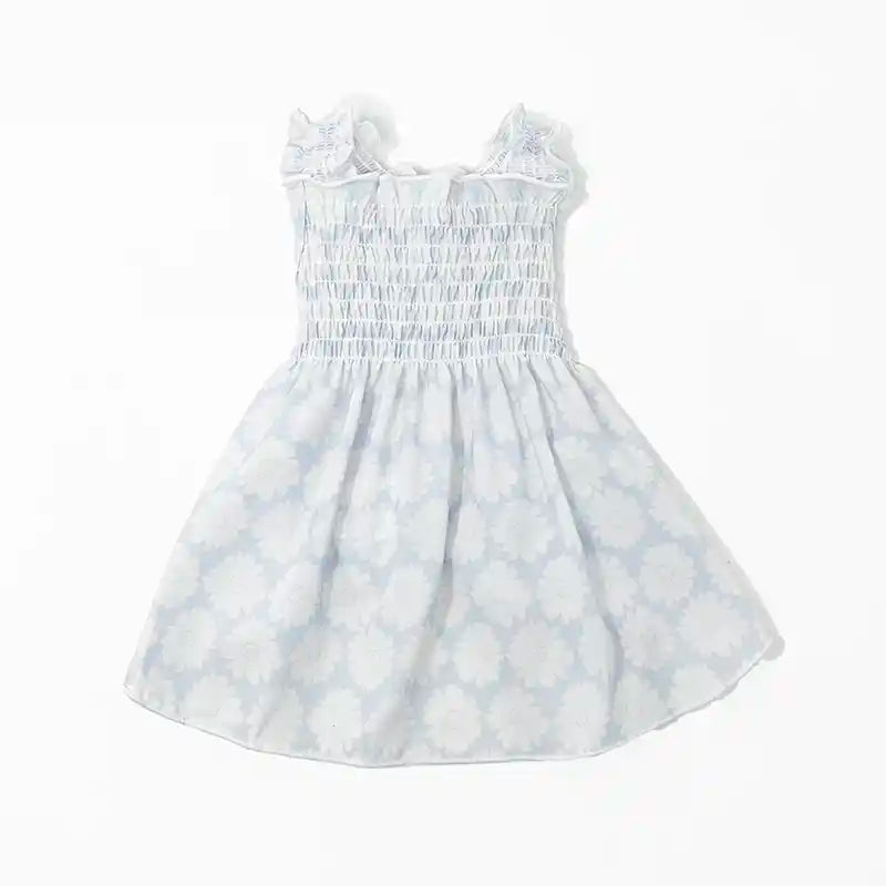 Smocked Daisy Dog Dress with Cooling Effect