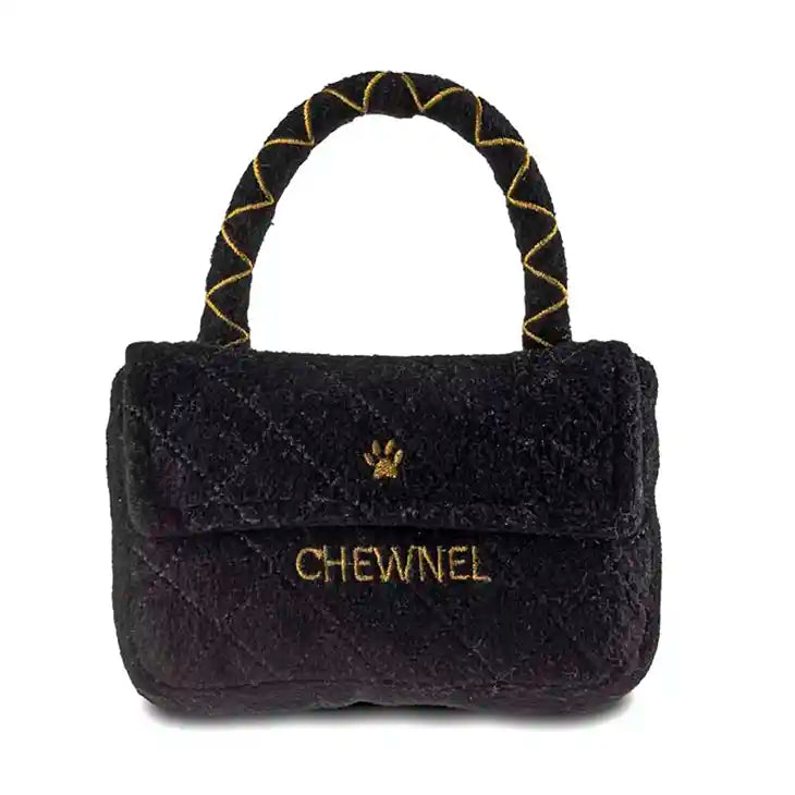 Chewnel Classique Black Purse Dog Toy