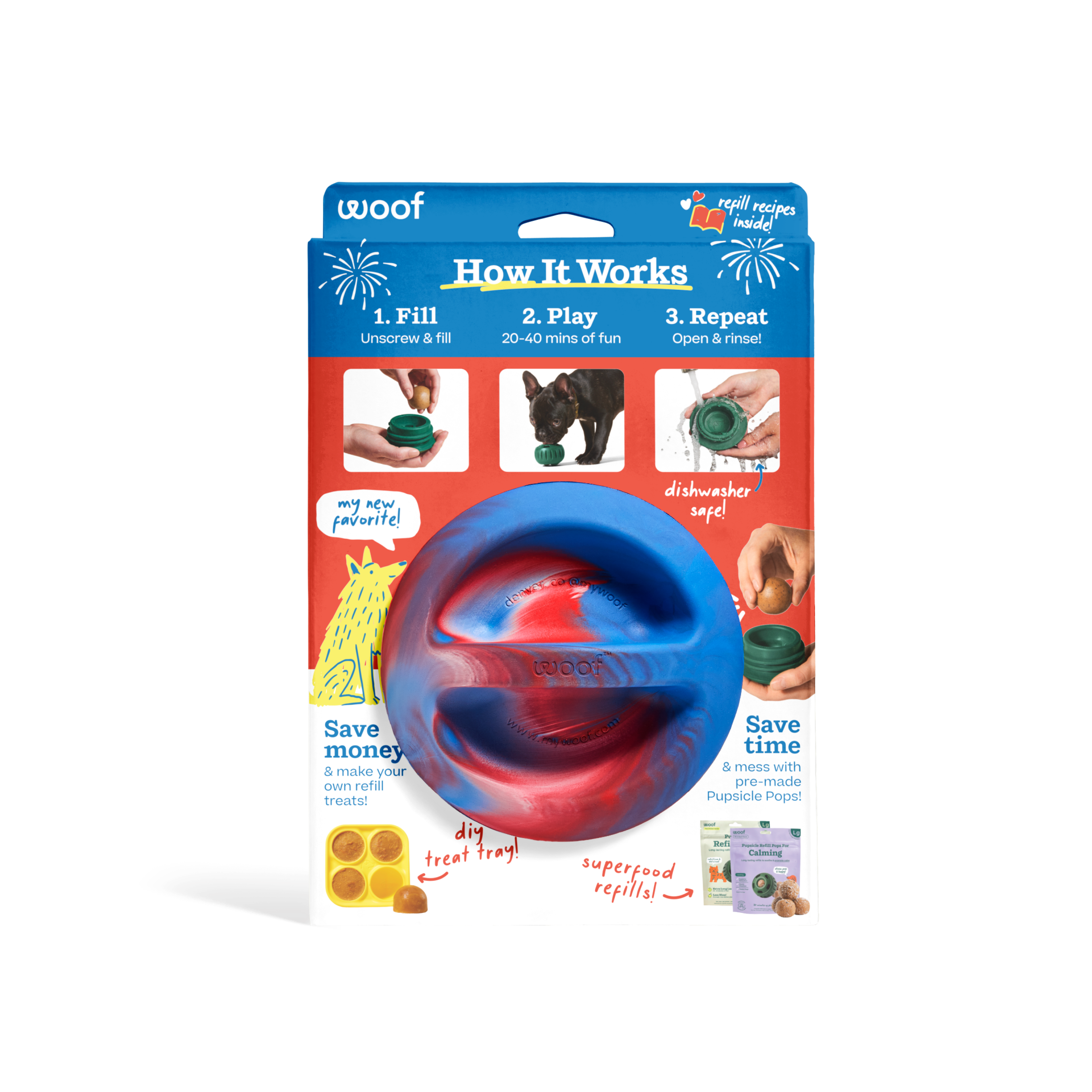 Tie Dye Pupsicle: Extra Large