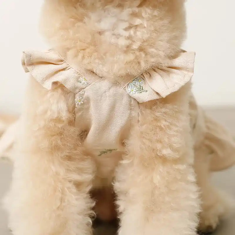 Tiered Ditsy Floral Dog Dress with Cooling Effect