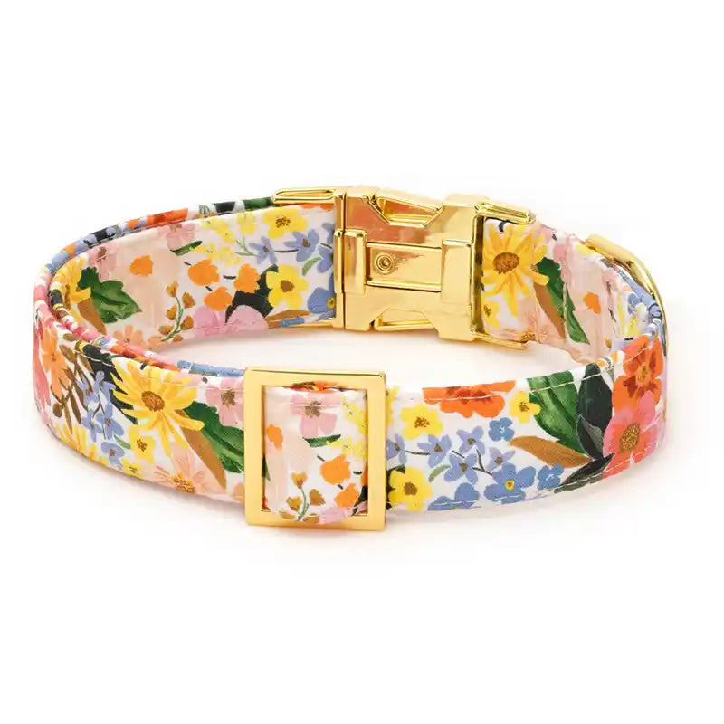 Marguerite Floral Dog Collar