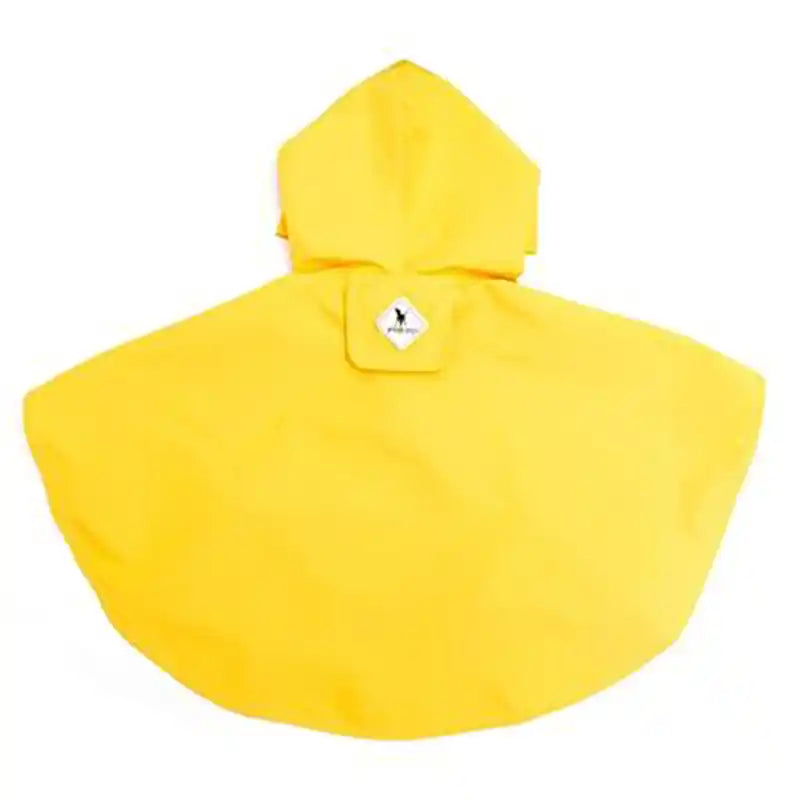Yellow Poncho Dog Rain Coat