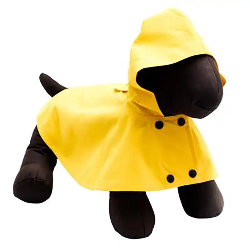 Yellow Poncho Dog Rain Coat