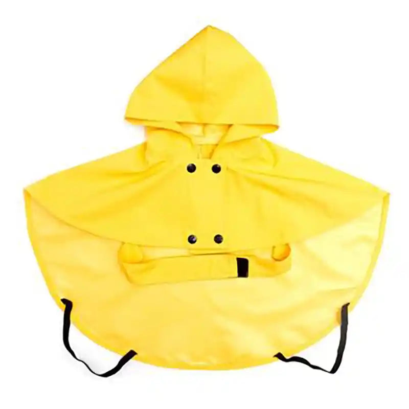Yellow Poncho Dog Rain Coat